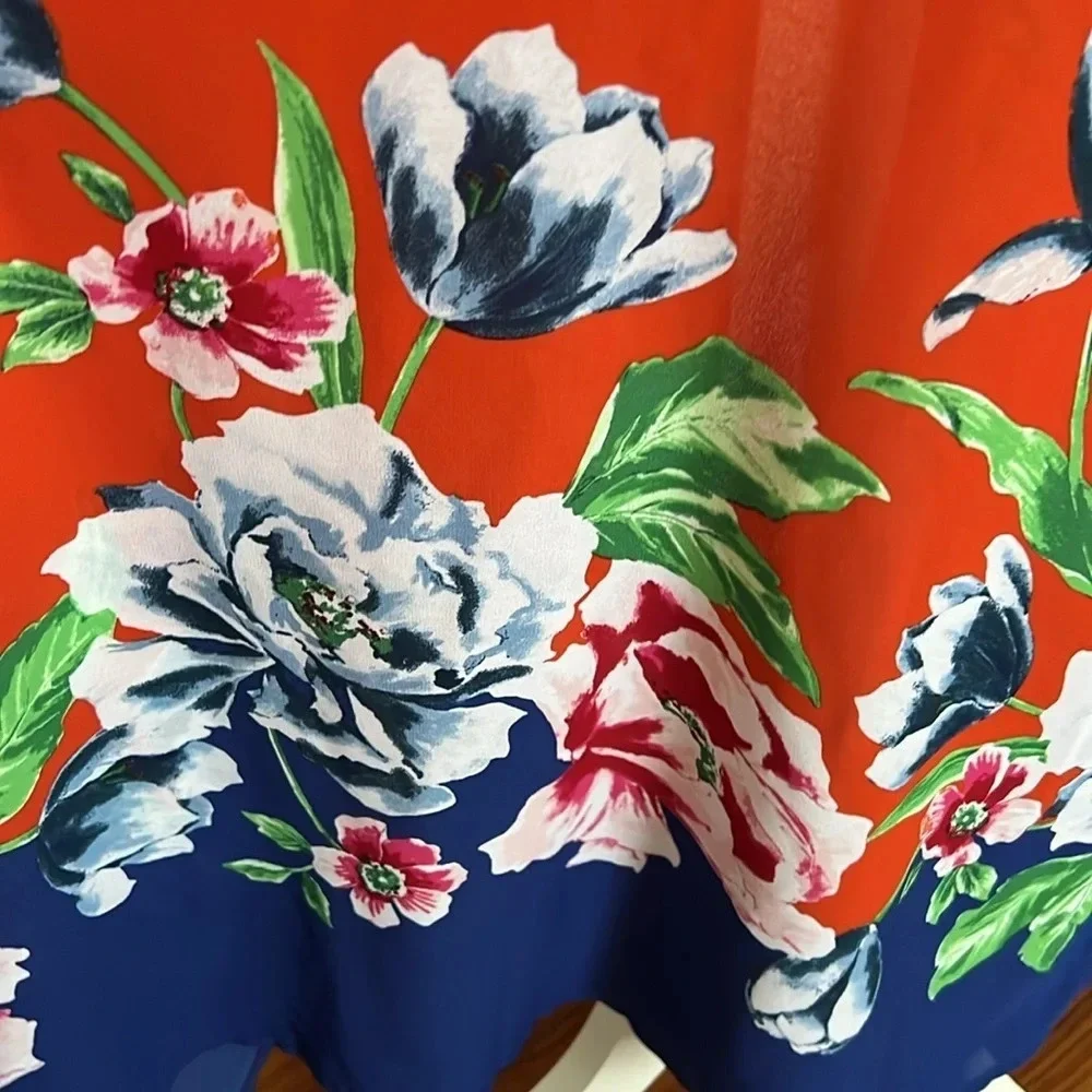 The Pioneer Woman Orange Kimono with Floral Print - Size S/M - Picture 5 of 8
